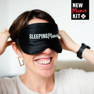Opening a New Mama Kit Gift Hamper. Silk eye mask, foot rub for New Mum, Best pregnancy gifts, maternity leave gifts, Gift Hampers Sydney, Brisbane New Mum gift, Melbourne gift hampers, Gifts delivered to maternity ward, Best hampers for New Mums